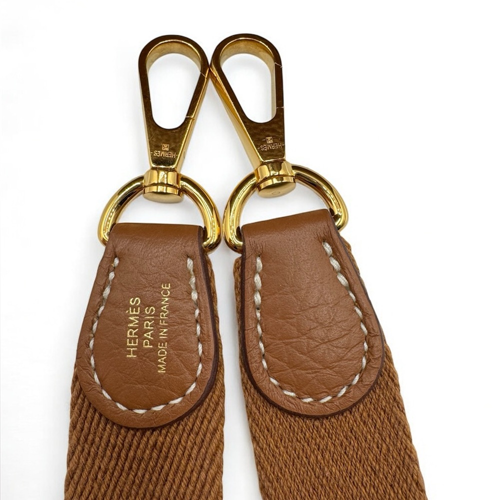 💞Authentic💞Hermès Mini Evelyne TPM Gold/Brown - Picture 13 of 15